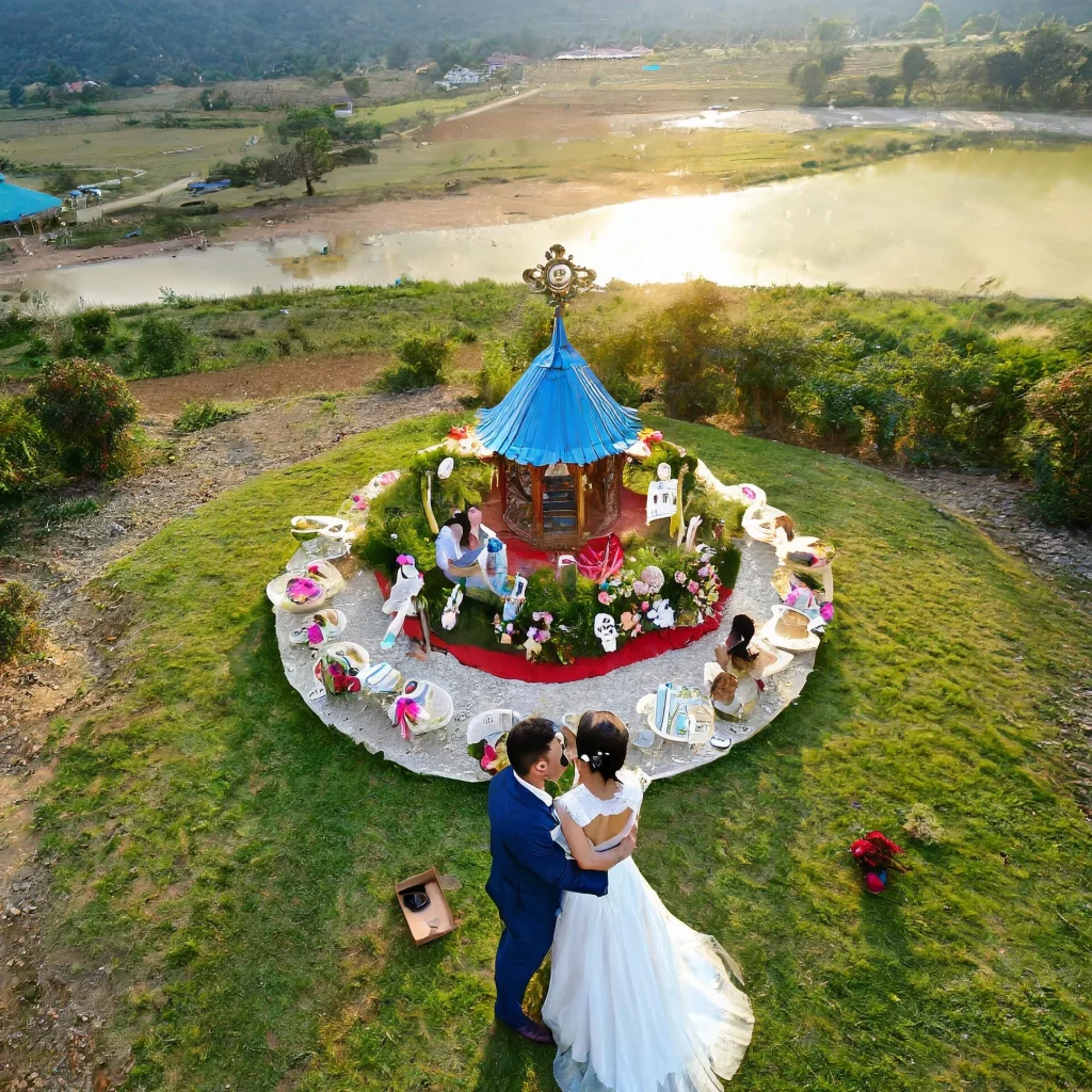 Firefly-fotografia-con-vista-aerea-de-una-celebracion-de-boda-tomada-con-un-dron-21093